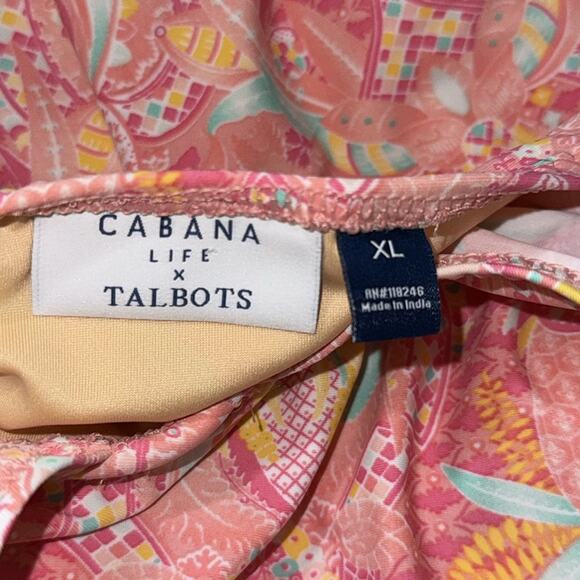 Talbots cabana life tummy control full coverage pinktropical pinapple one piece - Picture 7 of 9